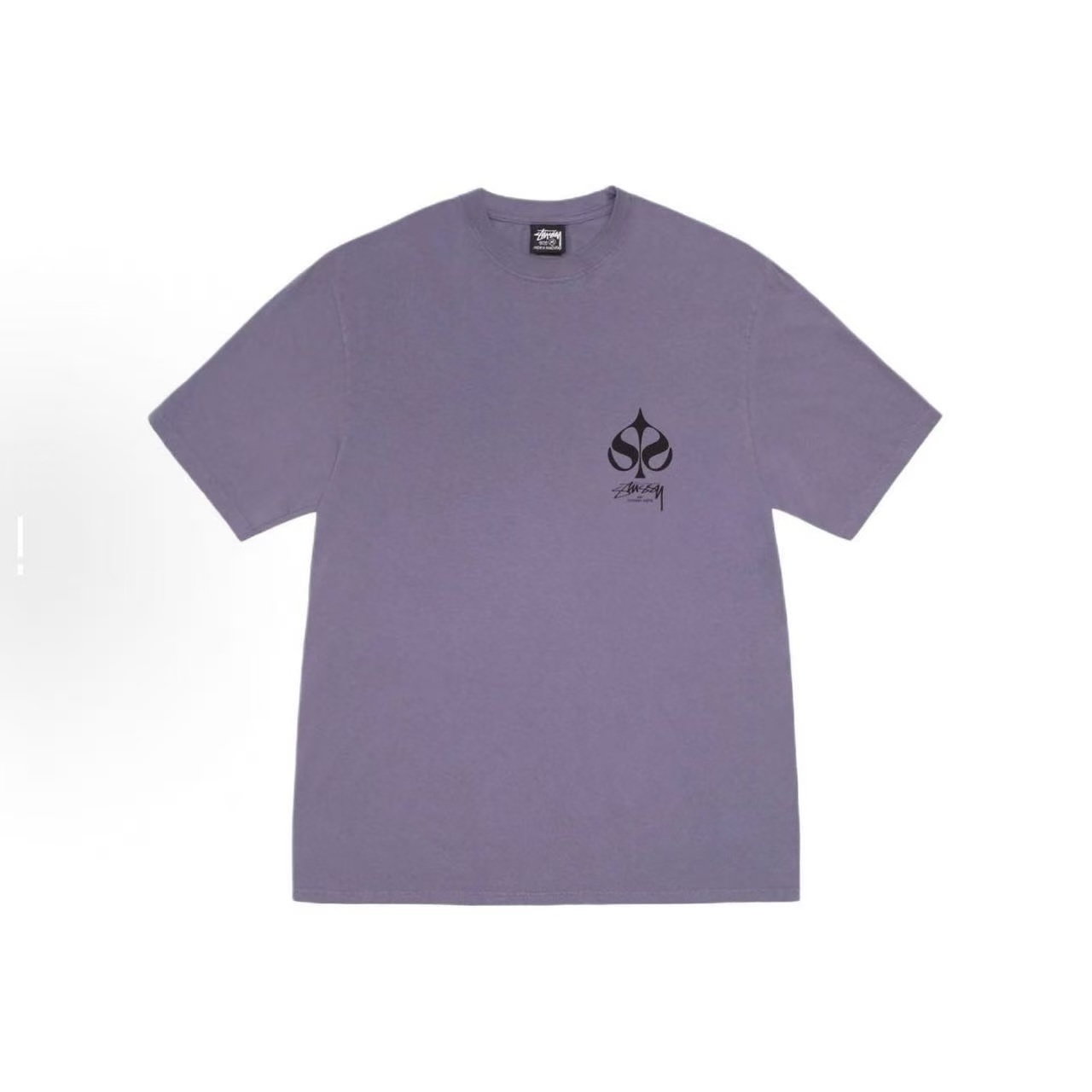 EM Sneakers Stussy Spade Print T-Shirt XB2175 Black /White /Deep Mist Blue /Purple