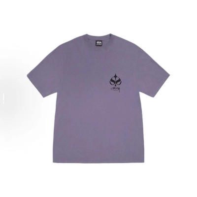 EM Sneakers Stussy Spade Print T-Shirt XB2175 Black /White /Deep Mist Blue /Purple 02