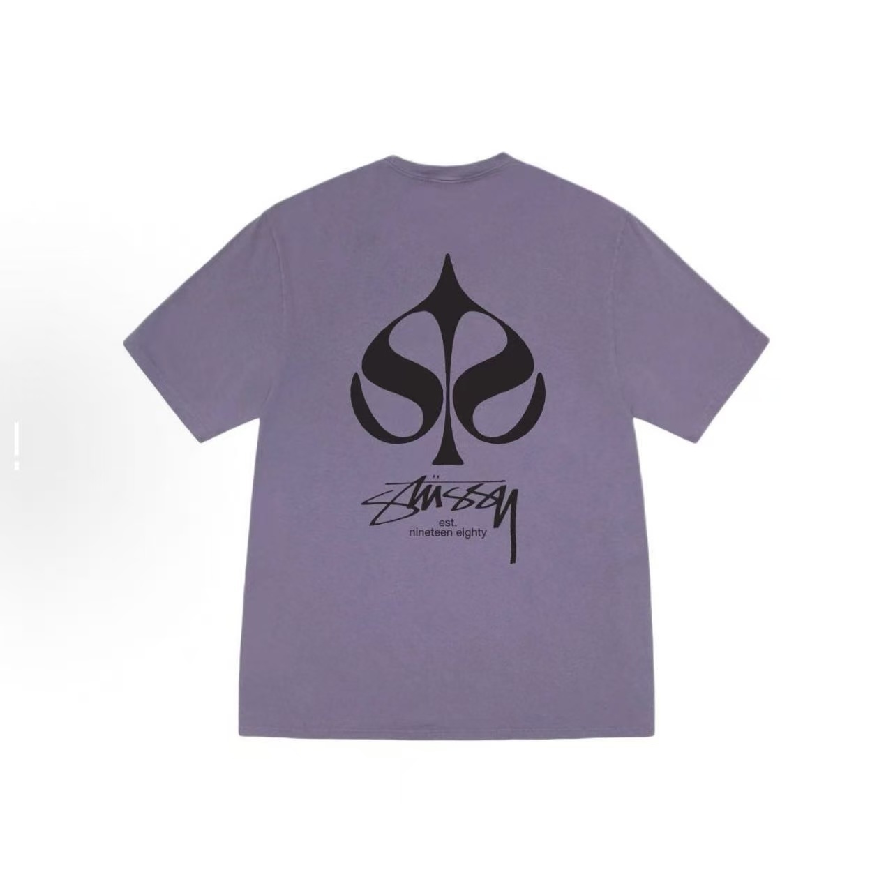 EM Sneakers Stussy Spade Print T-Shirt XB2175 Black /White /Deep Mist Blue /Purple
