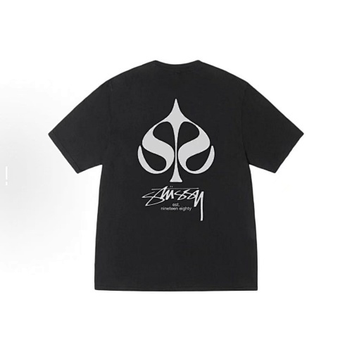 EM Sneakers Stussy Spade Print T-Shirt XB2175 Black /White /Deep Mist Blue /Purple