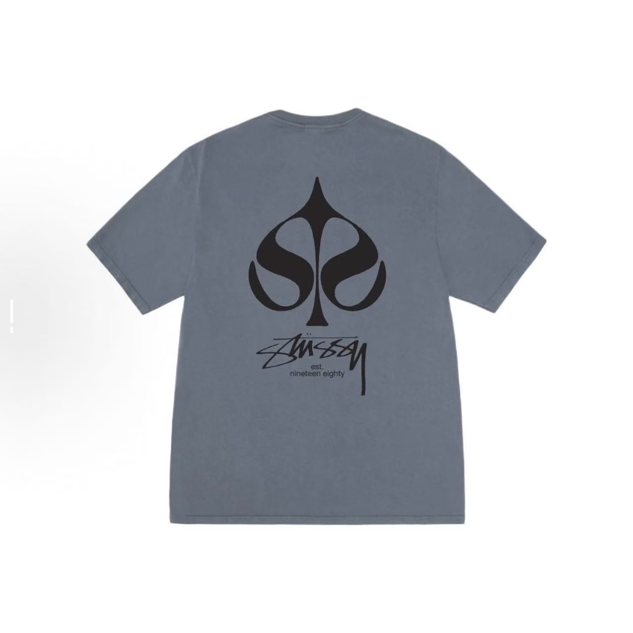 EM Sneakers Stussy Spade Print T-Shirt XB2175 Black /White /Deep Mist Blue /Purple