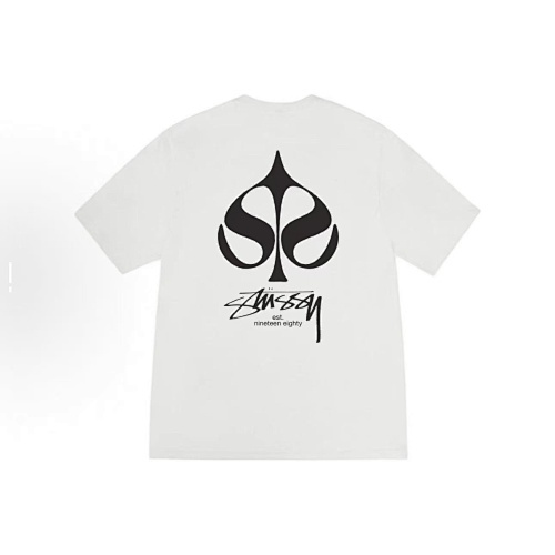 EM Sneakers Stussy Spade Print T-Shirt XB2175 Black /White /Deep Mist Blue /Purple