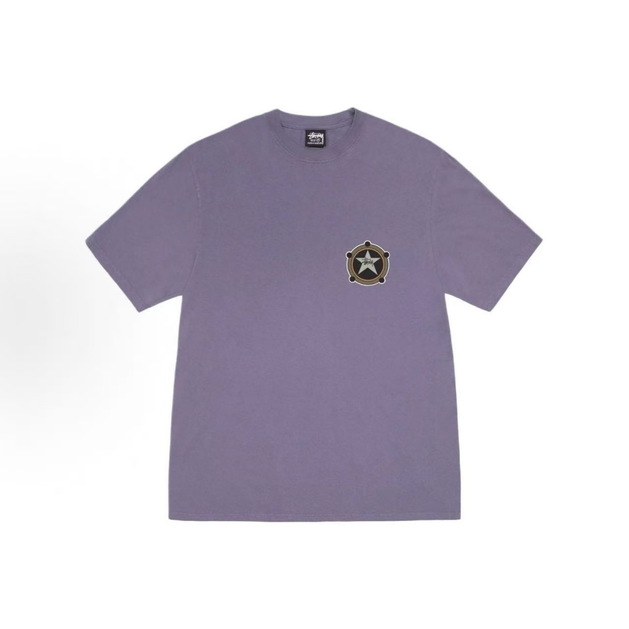 EM Sneakers Stussy Star Print T-Shirt #XB2177 Black /White /Khaki /Purple