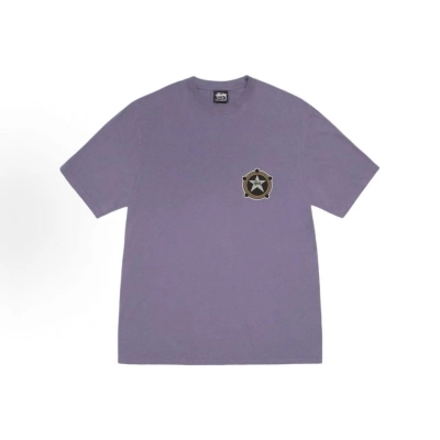 EM Sneakers Stussy Star Print T-Shirt #XB2177 Black /White /Khaki /Purple 02