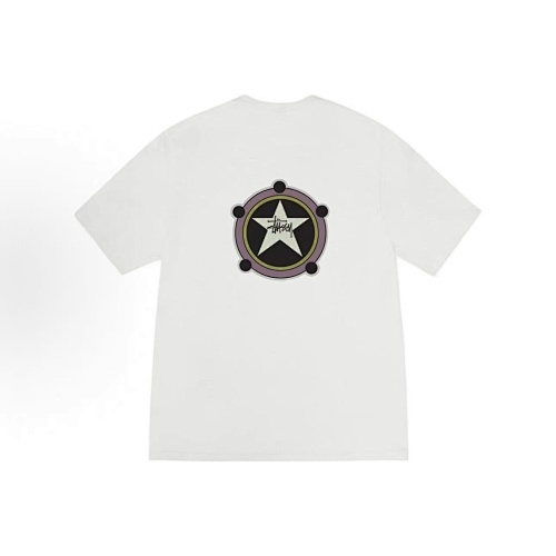 EM Sneakers Stussy Star Print T-Shirt #XB2177 Black /White /Khaki /Purple