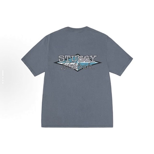 EM Sneakers Stussy T-Shirt #XB2180 Black /White /Khaki /Deep Mist Blue