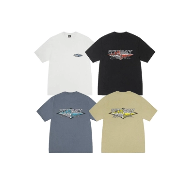 EM Sneakers Stussy T-Shirt #XB2180 Black /White /Khaki /Deep Mist Blue 01