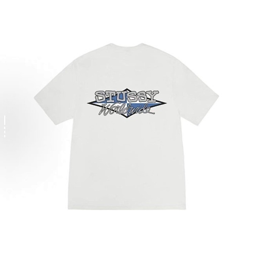 EM Sneakers Stussy T-Shirt #XB2180 Black /White /Khaki /Deep Mist Blue