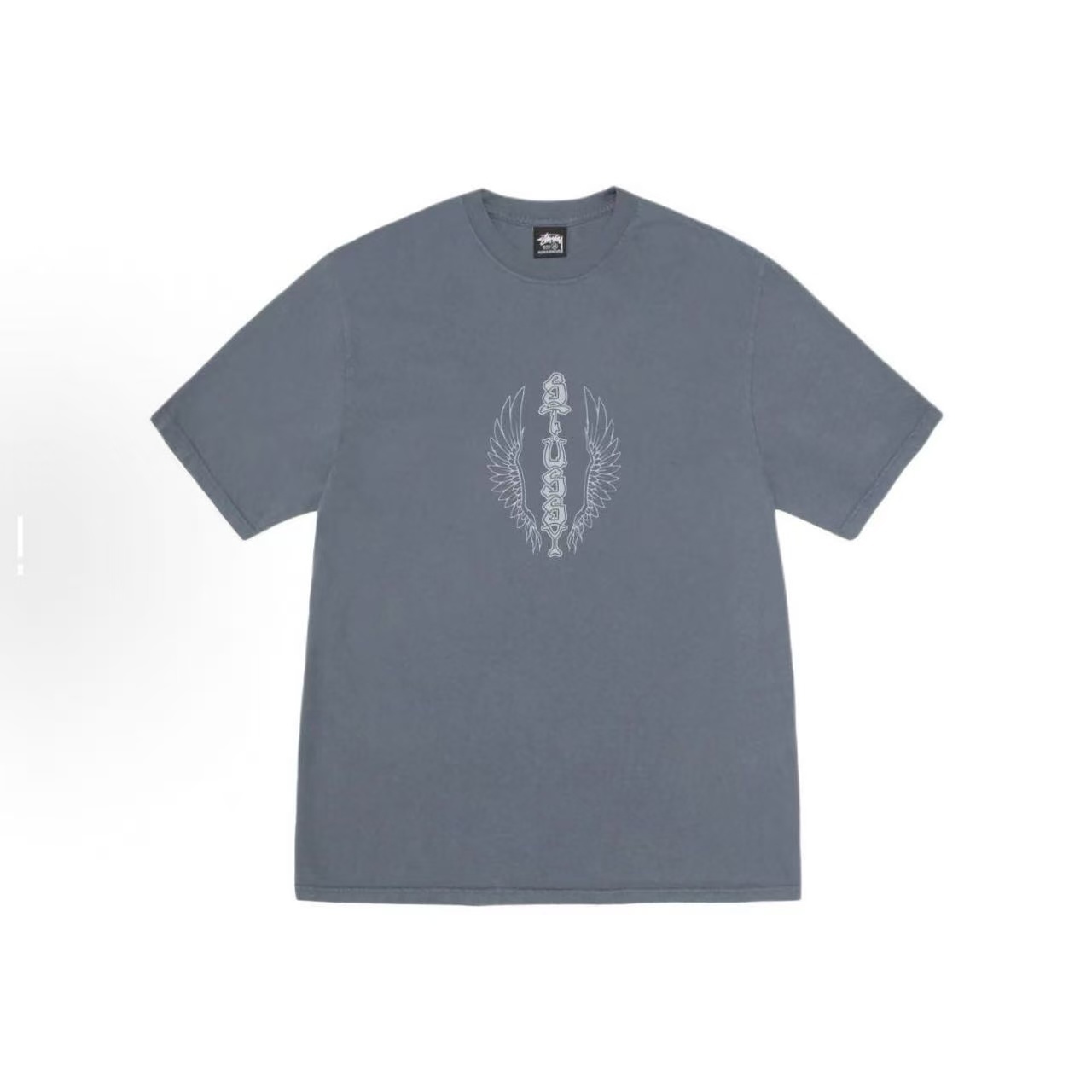 EM Sneakers Stussy Wing Print T-Shirt #2176 Black /White /Khaki /Deep Fog Blue