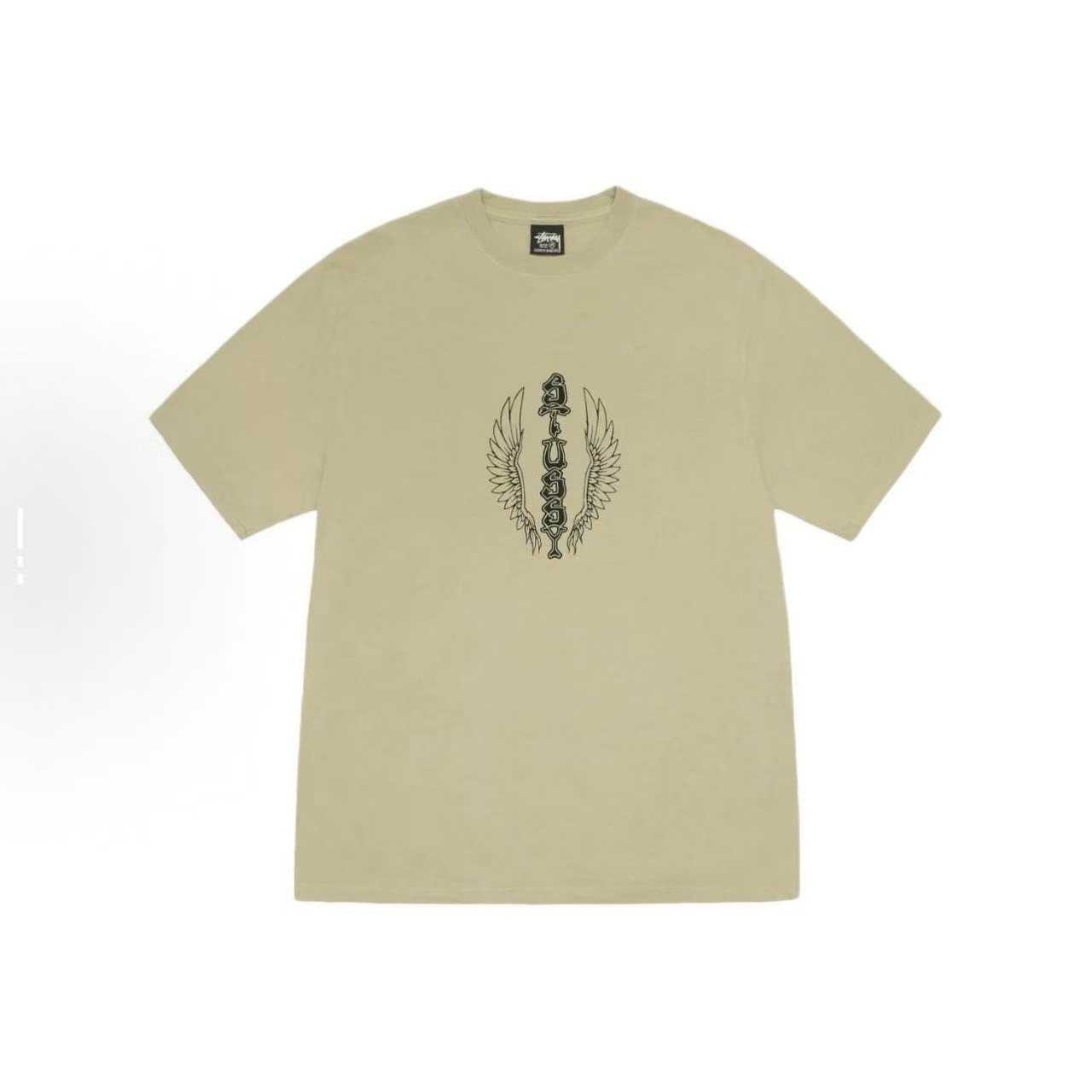 EM Sneakers Stussy Wing Print T-Shirt #2176 Black /White /Khaki /Deep Fog Blue