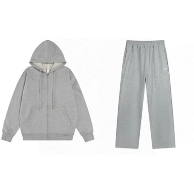 EM Sneakers Alo Yoga Accolade Full Zip Hoodie & Sweatpant Set Athletic Heather Grey 01