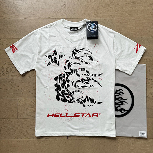 EM Sneakers Hellstar T-Shirt #588 White Red