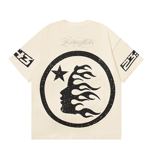 EM Sneakers Hellstar T-Shirt #593 White /Apricot