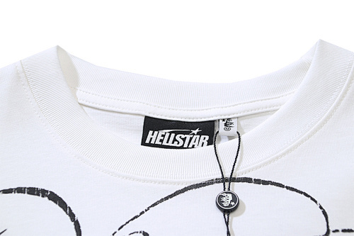 EM Sneakers Hellstar T-Shirt #593 White /Apricot