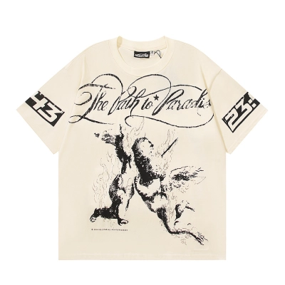 EM Sneakers Hellstar T-Shirt #593 White /Apricot 02