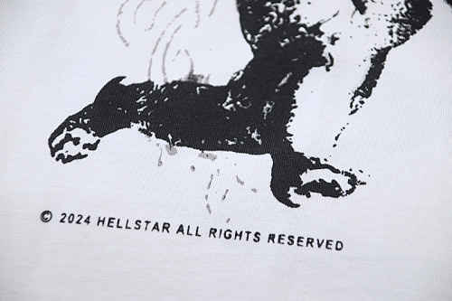 EM Sneakers Hellstar T-Shirt #593 White /Apricot