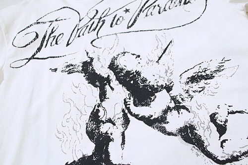 EM Sneakers Hellstar T-Shirt #593 White /Apricot