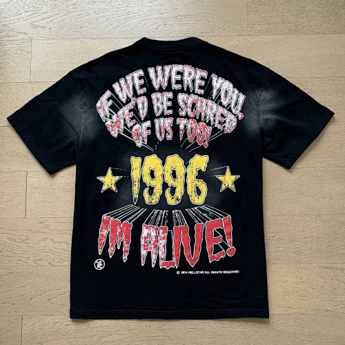 EM Sneakers Hellstar T-Shirt #6701 Washed Black