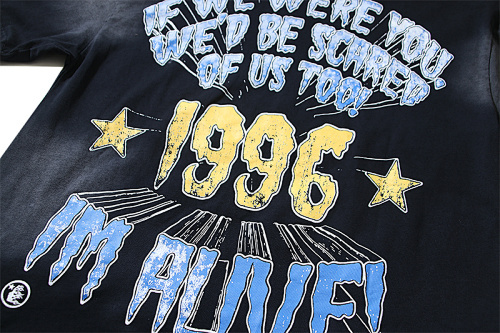 EM Sneakers Hellstar T-Shirt #6702 Washed Black