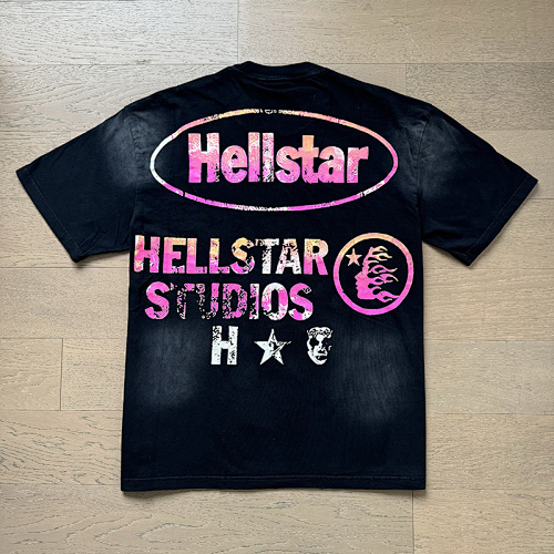 EM Sneakers Hellstar T-Shirt #6710 Washed Black