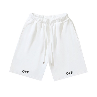 EM Sneakers OFF-WHITE Screw Print Shorts #1017 Black /White 02