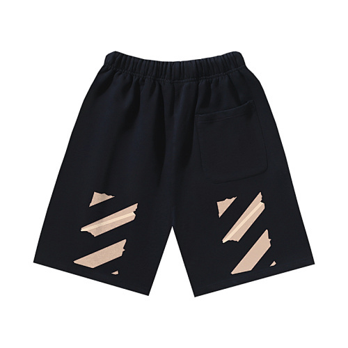 EM Sneakers OFF-WHITE Screw Print Shorts #1019 Black /White