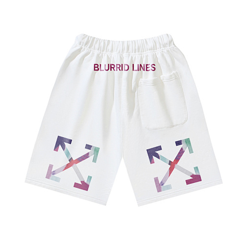 EM Sneakers OFF-WHITE Screw Print Shorts #1026 Black /White