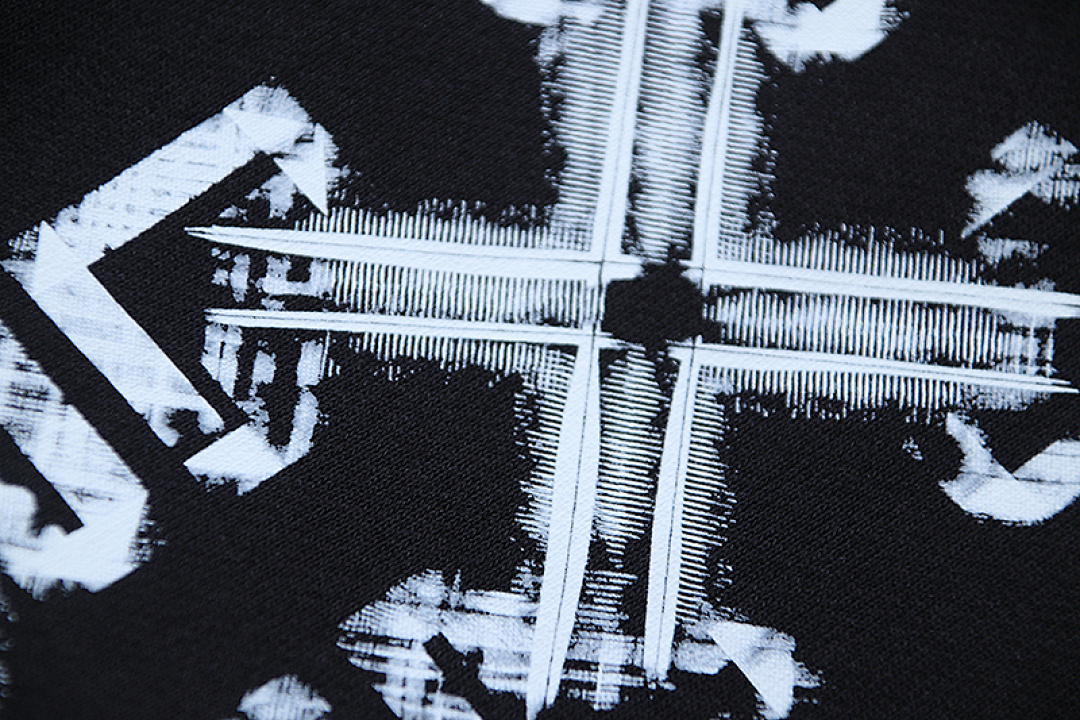 EM Sneakers OFF-WHITE Screw Print Shorts #1133 Black /White