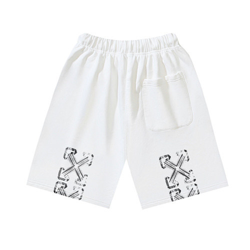 EM Sneakers OFF-WHITE Screw Print Shorts #1133 Black /White