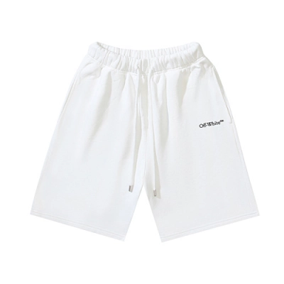 EM Sneakers OFF-WHITE Screw Print Shorts #1133 Black /White 02