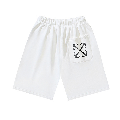 EM Sneakers OFF-WHITE Screw Print Shorts #1010 Black /White