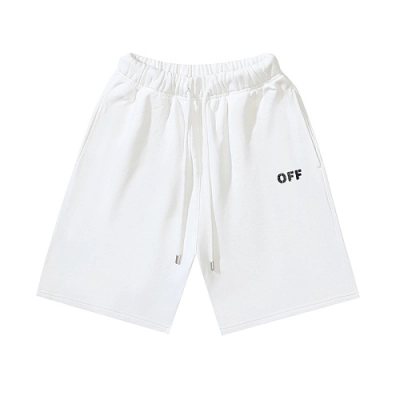 EM Sneakers OFF-WHITE Screw Print Shorts #1011 Black /White 02