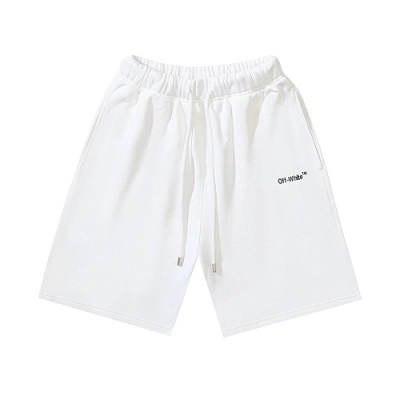 EM Sneakers OFF-WHITE Screw Print Shorts #1012 Black /White 02