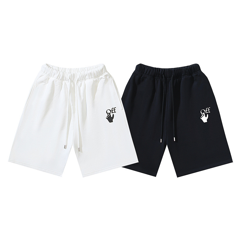EM Sneakers OFF-WHITE Screw Print Shorts #1014 Black /White