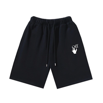 EM Sneakers OFF-WHITE Screw Print Shorts #1014 Black /White 02