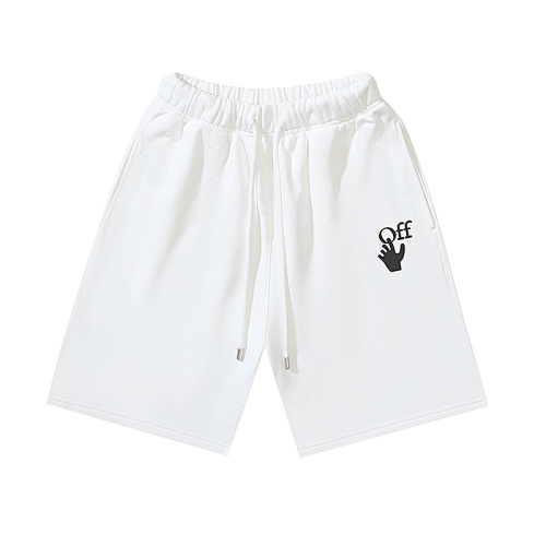 EM Sneakers OFF-WHITE Screw Print Shorts #1014 Black /White