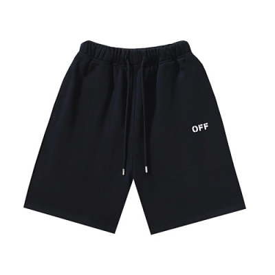 EM Sneakers OFF-WHITE Screw Print Shorts #1015 Black /White 02
