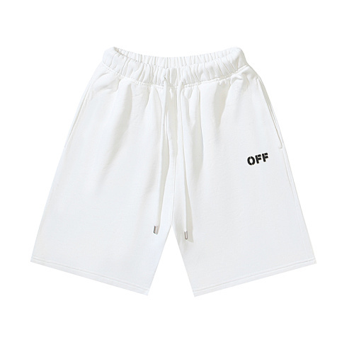 EM Sneakers OFF-WHITE Screw Print Shorts #1015 Black /White