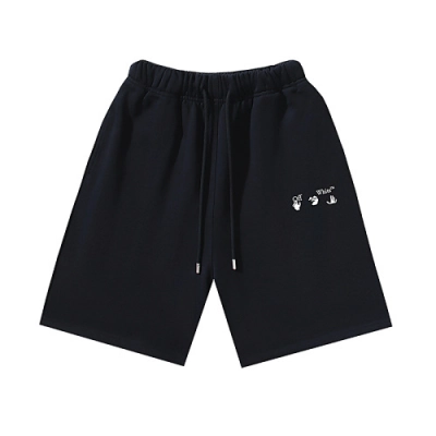 EM Sneakers OFF-WHITE Screw Print Shorts #1016 Black /White 02