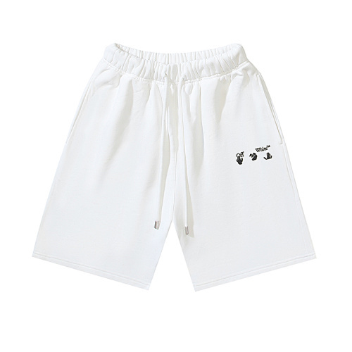 EM Sneakers OFF-WHITE Screw Print Shorts #1016 Black /White