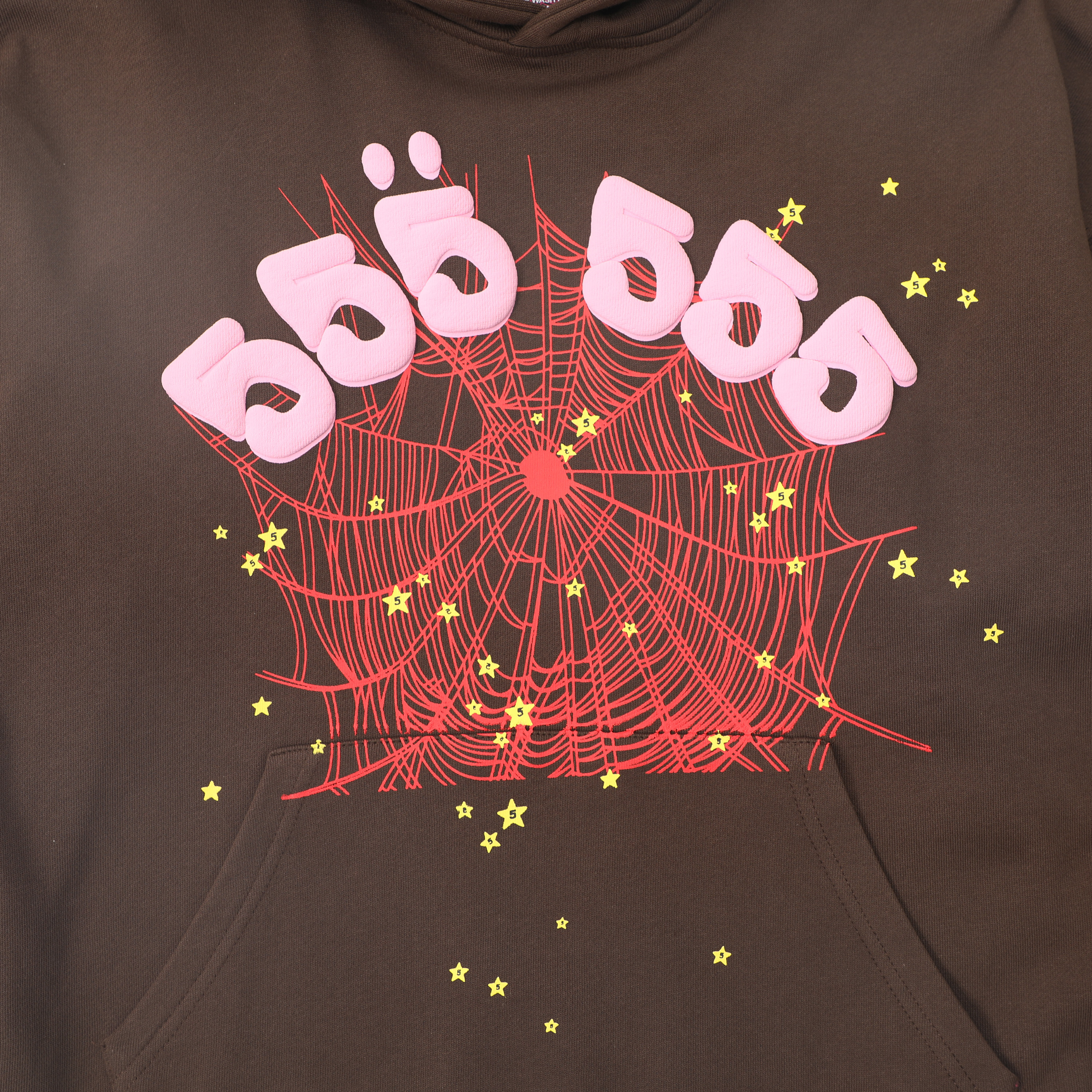 EM Sneakers Sp5der Angel Number Hoodie Brown