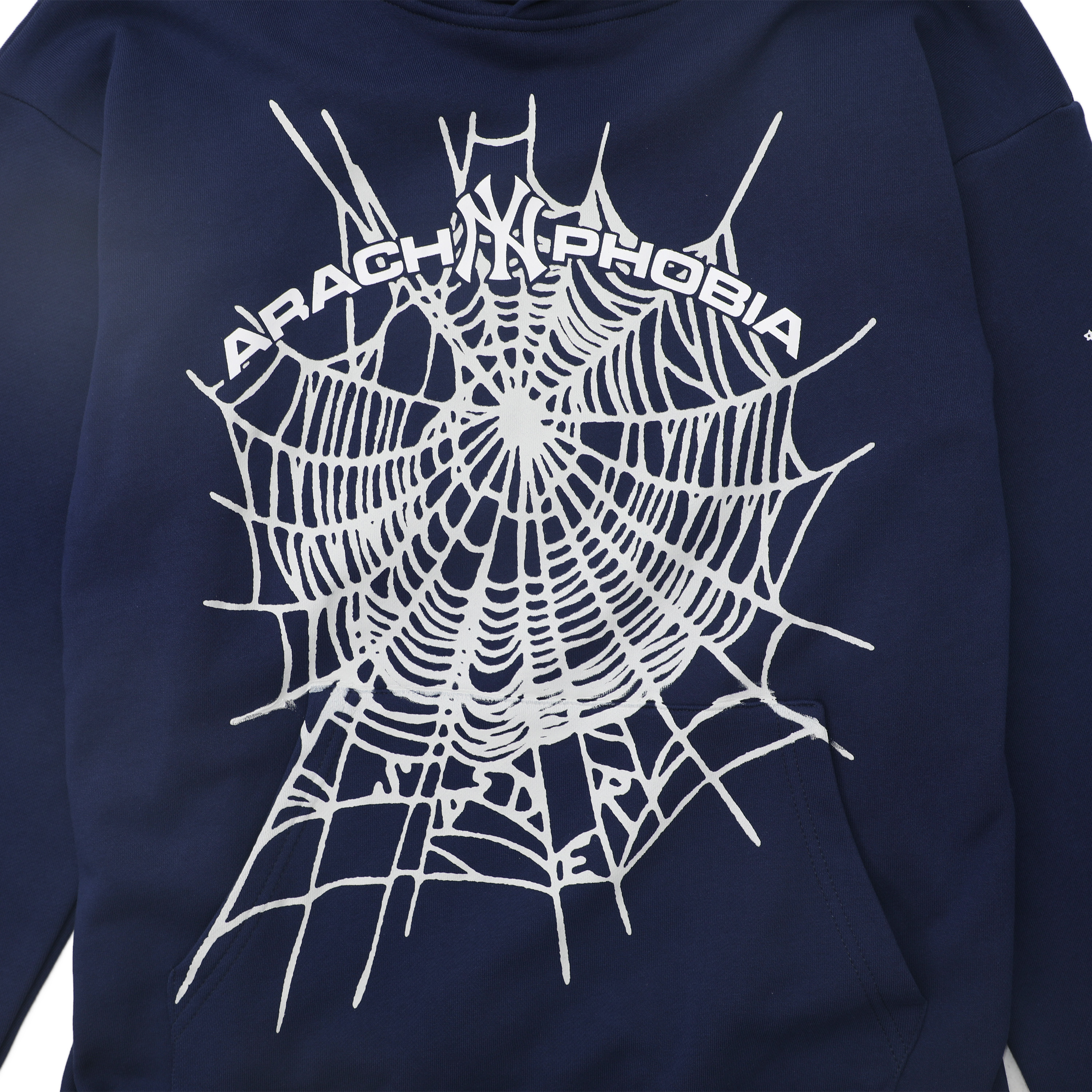 EM Sneakers Sp5der Arach NY Phobia Hoodie Navy
