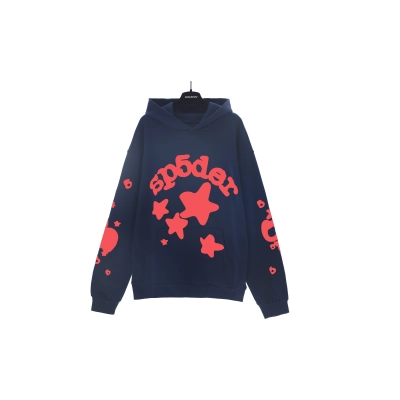 EM Sneakers Sp5der Beluga Hoodie Navy 02