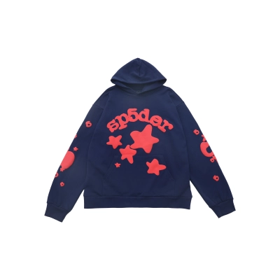 EM Sneakers Sp5der Beluga Hoodie Navy 01