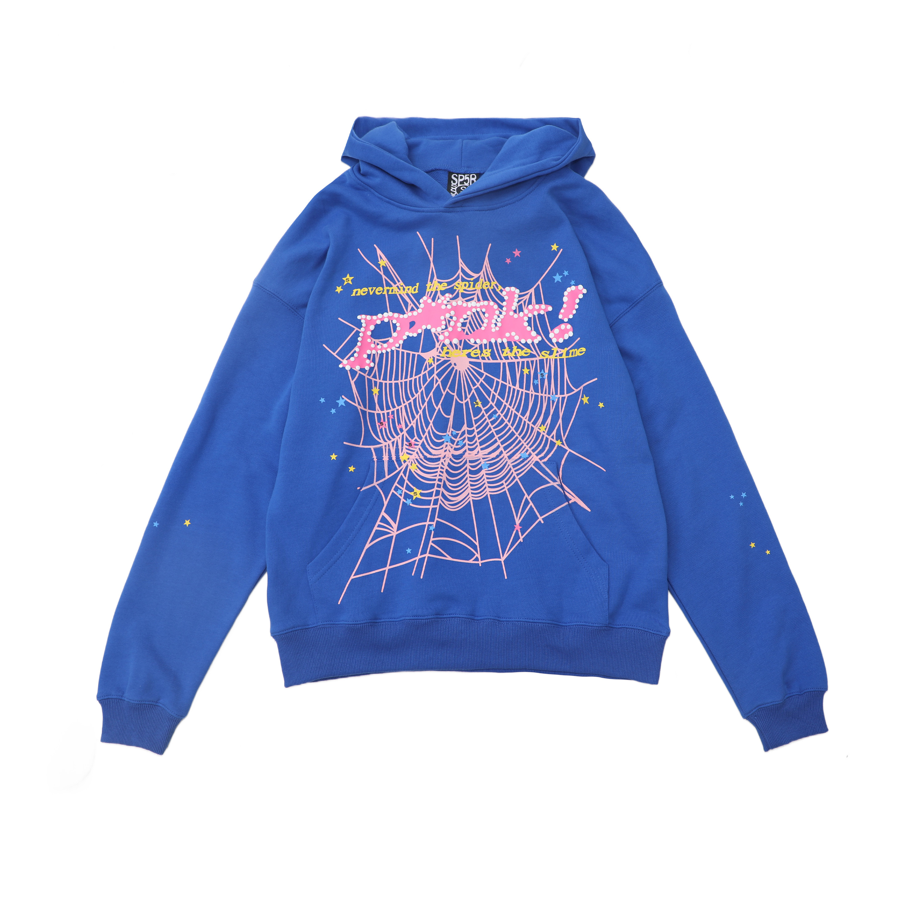 EM Sneakers Sp5der P*NK Hoodie Blue