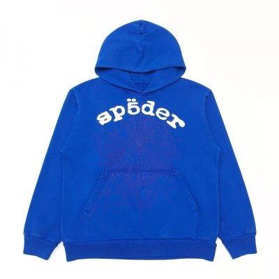 EM Sneakers Sp5der Legacy Hoodie Blue 01