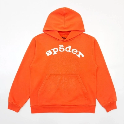 EM Sneakers Sp5der SP5DER Legacy Hoodie Orange 01
