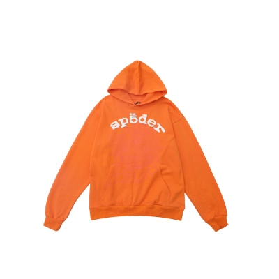 EM Sneakers Sp5der SP5DER Legacy Hoodie Orange 02