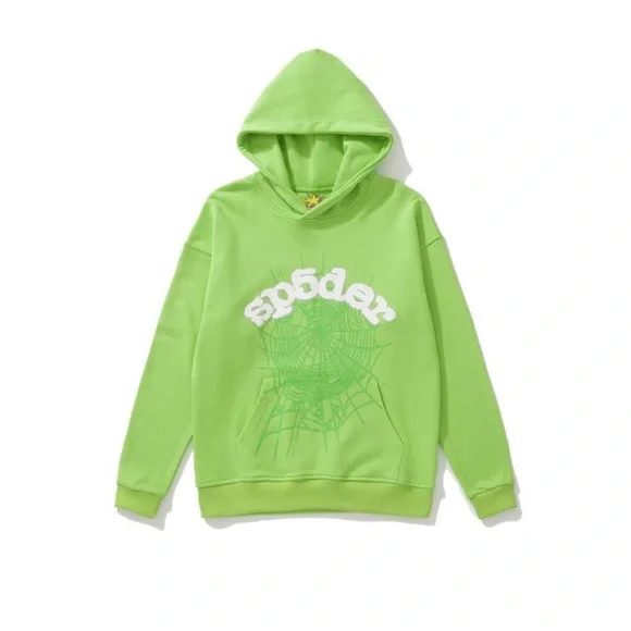 EM Sneakers Sp5der Web Hoodie Slime Green