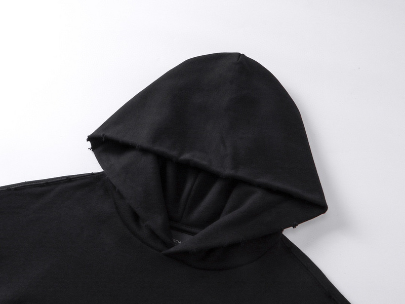 EM Sneakers Balenciaga New Tape Type Oversized Hoodie Washed Black White